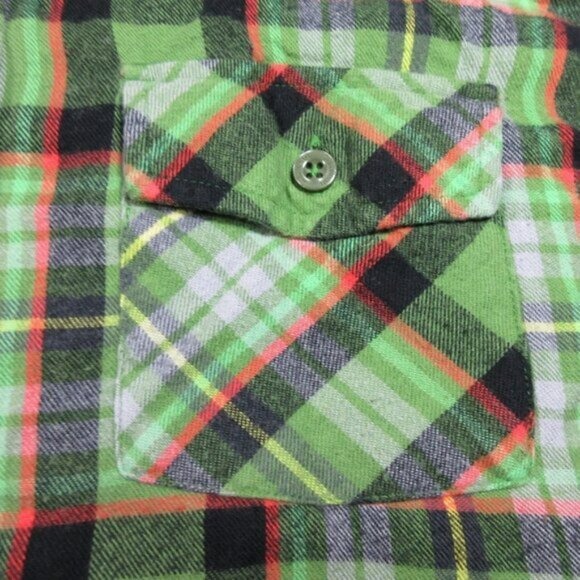 LL Bean womens colorful plaid flannel work hunting shirt S - Picture 4 of 5
